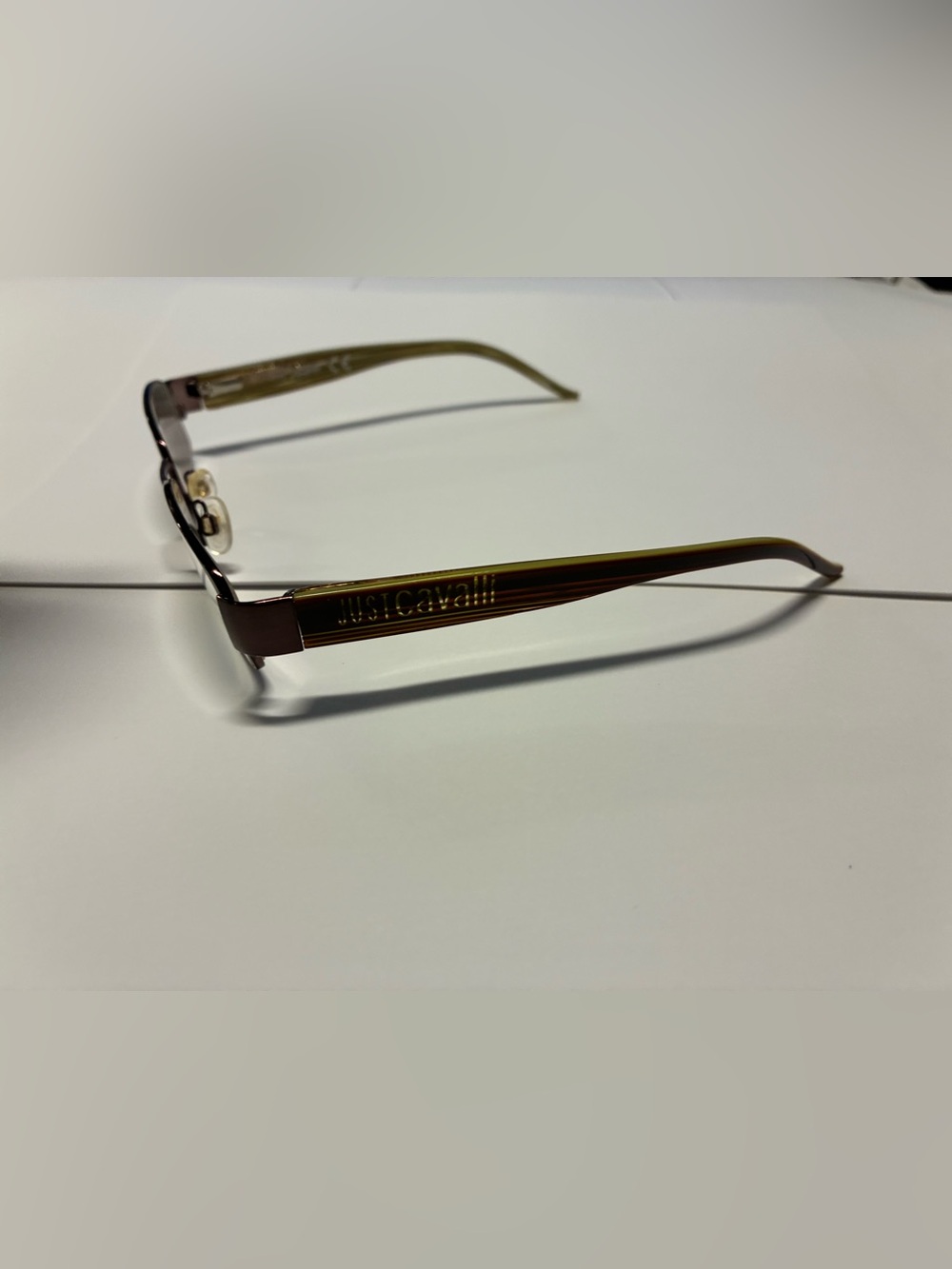 Just Cavalli Brown and Gold Rimless Women's Eyewear